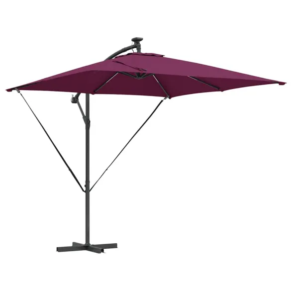Parasol Banana Roșu Bordo 250cm - Livrare Gratuită Parasol Banana Roșu Bordo 250cm - Livrare Gratuită
