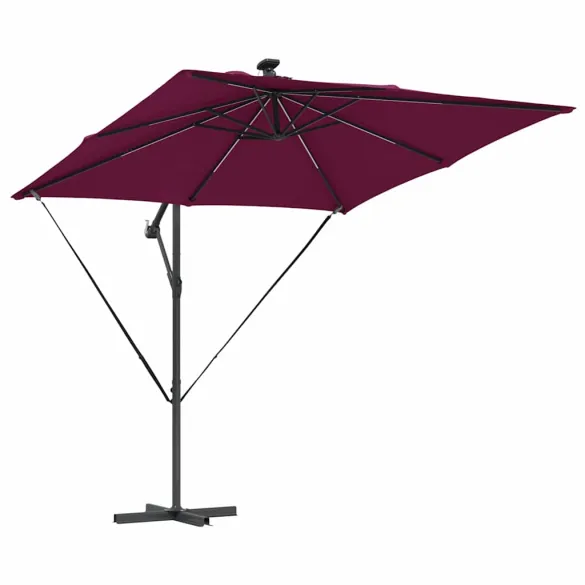 Parasol Banana Roșu Bordo 250cm - Livrare Gratuită Parasol Banana Roșu Bordo 250cm - Livrare Gratuită
