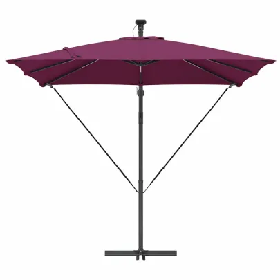Parasol Banana Roșu Bordo 250cm - Livrare Gratuită