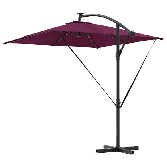 Parasol Banana Roșu Bordo 250cm - Livrare Gratuită Parasol Banana Roșu Bordo 250cm - Livrare Gratuită