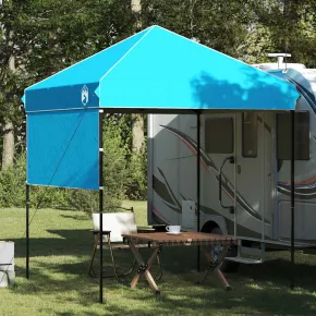 Cort cu Copertină Albastru 200x200 cm - Livrare Gratuită