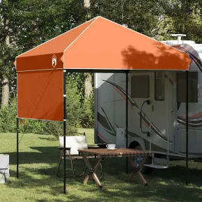 Cort cu Copertină Portocaliu 200x200 cm - Livrare Gratuită