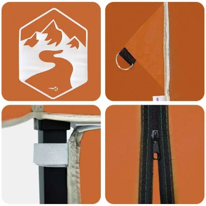 Cort Pop-up Portocaliu 250x250 cm - Livrare Gratuită