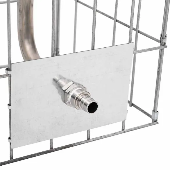 Coloană Gabion cu Robinet Oțel Inoxidabil pentru Exterior