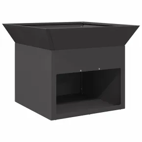 Cuptor Foc Exterior Negru Oțel - Livrare Gratuită 2