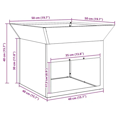 Cuptor Foc Exterior Negru Oțel - Livrare Gratuită