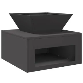 Cuptor Foc Negru Oțel 50x50x40 cm - Livrare Gratuită 2
