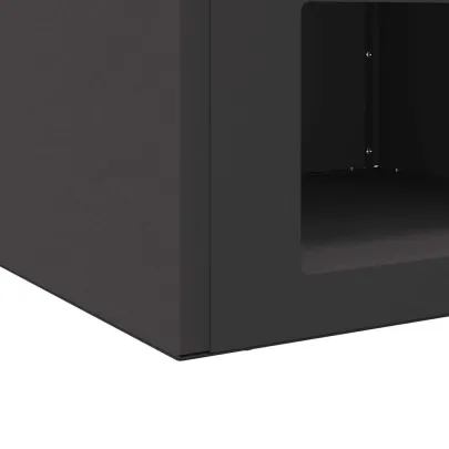 Cuptor Foc Negru Oțel 50x50x40 cm - Livrare Gratuită