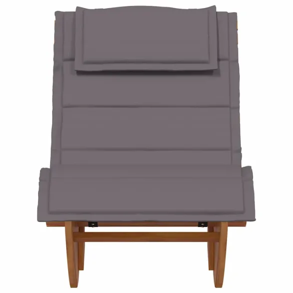 Fotolii Legănătoare Lemn Acacia - Set 2 Bucăți cu Perne