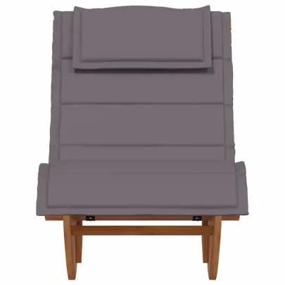 Fotolii Legănătoare Lemn Acacia - Set 2 Bucăți cu Perne