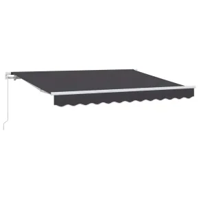 Copertină Retractabilă Manuală Antracit 3x2m - Livrare Gratuită 2