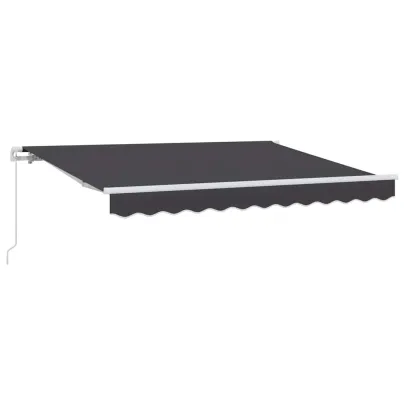 Copertină Retractabilă Manuală Antracit 3x2m - Livrare Gratuită