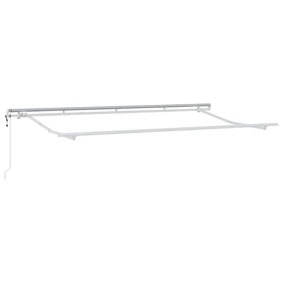 Cortină Retractabilă Albastru-Alb 3.5x2m - Ușoară și Practică