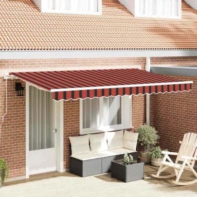 Cortină Retractabilă Exterior 3.5x2m - Galben, Portocaliu, Alb