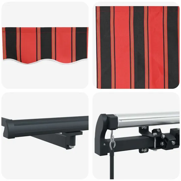 Cortină Retractabilă 3.5x2 m - Galben, Portocaliu, Alb