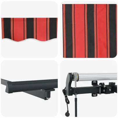 Cortină Retractabilă Manuală pentru Terasă și Grădină