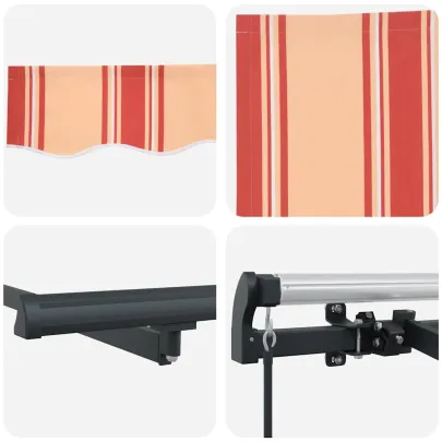 Cortină Retractabilă Manuală pentru Terasă și Grădină