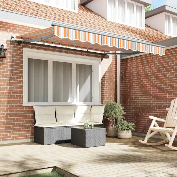 Cortină Retractabilă Manuală pentru Terasă și Grădină