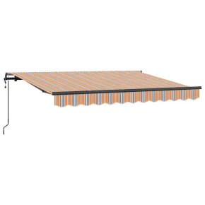 Cortină Retractabilă Outdoor Galben-Portocaliu-Alb | UMBRĂ 2