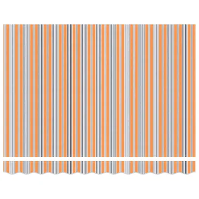 Cortină Retractabilă Outdoor Galben-Portocaliu-Alb | UMBRĂ