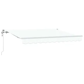 Cortină Retractabilă Albă 350x200 cm - Ușoară și Rezistentă 2