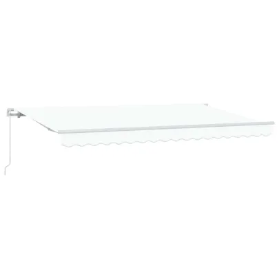 Cortină Retractabilă Manuală Albă 400x200 cm | Livrare Gratuită