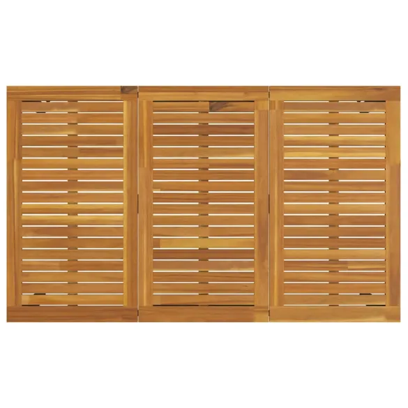 Set Masă Grădină 7 piese Gri-Marou | 150x90 cm