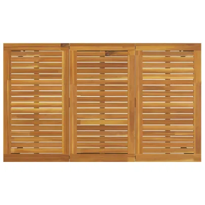 Set Masă Grădină 7 piese Gri-Marou | 150x90 cm