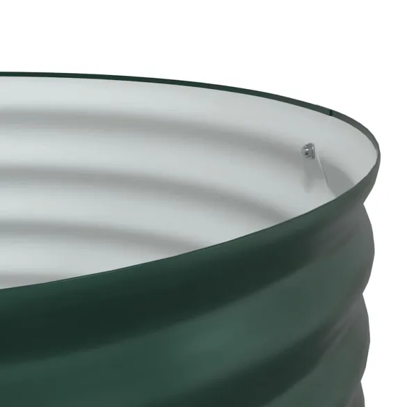 Pat Grădină Ridicat 80x80 cm Verde - Oțel | Livrare Gratuită