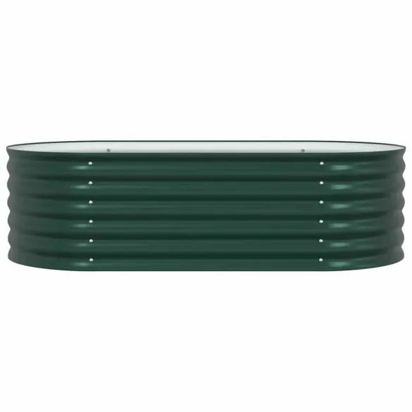 Strat Ridicat Grădină Verde Oțel 160x80x44 cm - Livrare Gratuită