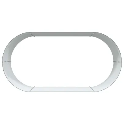 Strat Ridicat Grădină Verde Oțel 160x80x44 cm - Livrare Gratuită