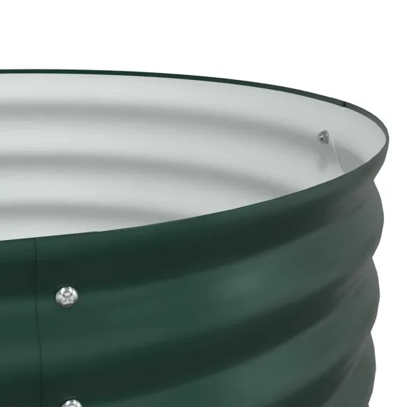 Strat Ridicat Grădină Verde Oțel 160x80x44 cm - Livrare Gratuită