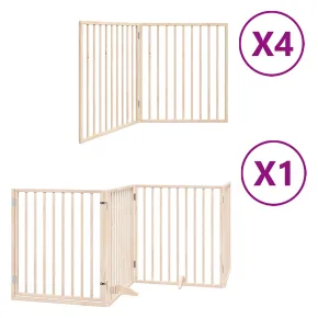 Poartă Pliabilă pentru Câini din Lemn - 12 Panouri - 960 cm 2