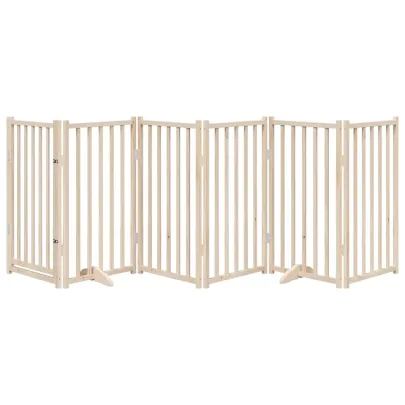 Poartă Câini Pliabilă Lemn - 6 Panouri 300 cm - Livrare Gratuită