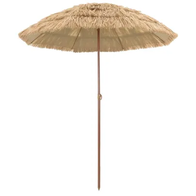 Parasol de Plajă Maro Ø 160 cm Oțel | Livrare Gratuită