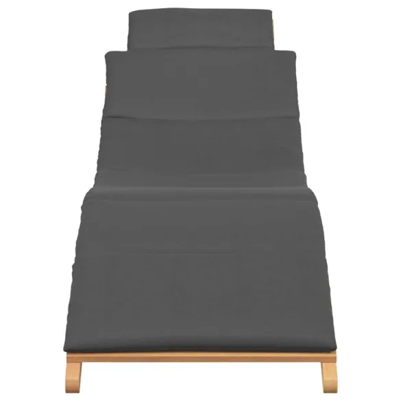 Șezlong din Lemn de Tec cu Pernă | Livrare Gratuită