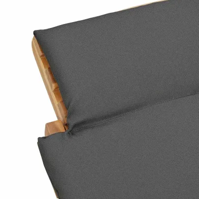 Șezlong din Lemn de Tec cu Pernă | Livrare Gratuită