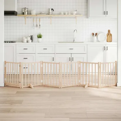 Poartă Câini Pliabilă Lemn - 300 cm - Livrare Gratuită