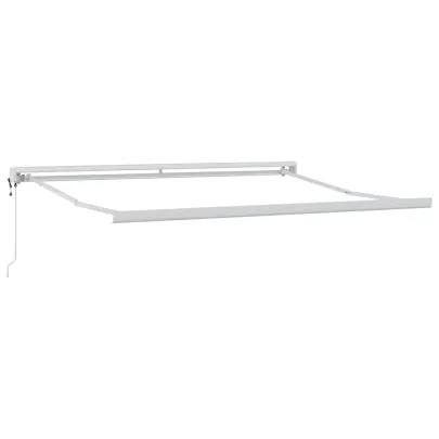 Copertină Alb 3,5 x 2,5 m Metal