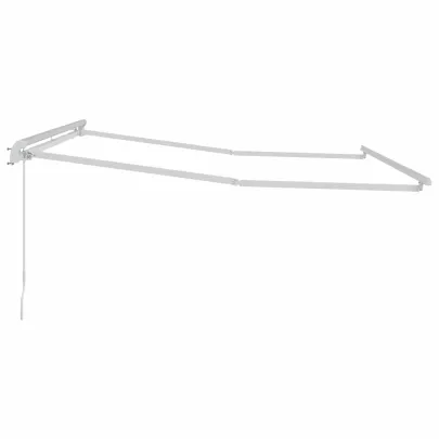 Copertină Manuală Albă Metal 3x2.5m | Livrare Gratuită