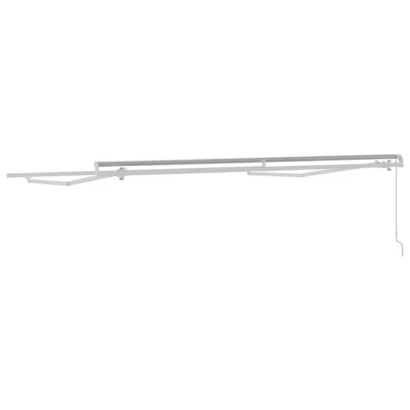 Copertină Manuală Albă Metal 3x2.5m | Livrare Gratuită