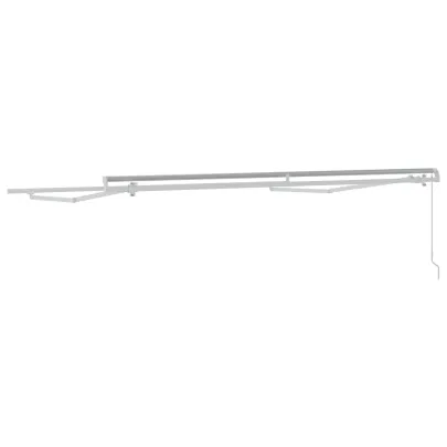 Copertină Manuală Albă Metal 3x2.5m | Livrare Gratuită