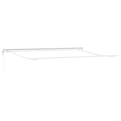 Copertină Manuală Albă 4x3m Metal | Livrare Gratuită