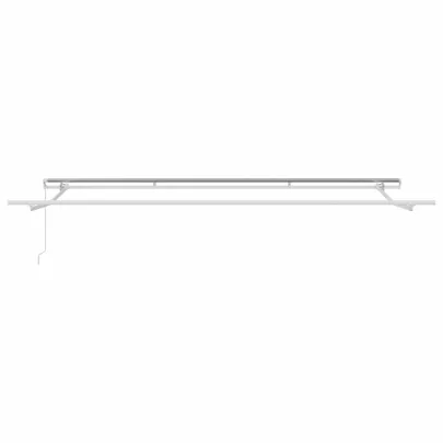 Copertină Manuală Albă Metal 4x3m - Livrare Gratuită