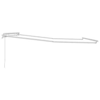 Copertină Manuală Albă Metal 4x3m - Livrare Gratuită