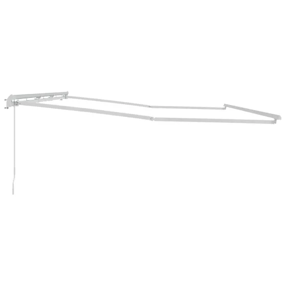 Copertină Manuală Albă 6x3m Metal | Livrare Gratuită