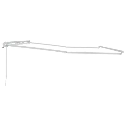 Copertină Manuală Albă 6x3m Metal | Livrare Gratuită