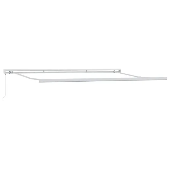 Copertină Retractabilă Albă 5x3m Metal | Livrare Gratuită