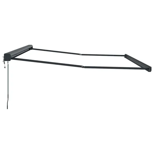 Copertină Retractabilă Antracit Metal 4,5x3m cu Telecomandă