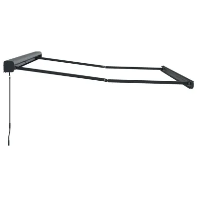 Copertină Retractabilă Metal Antracit 3x2,5m cu Telecomandă